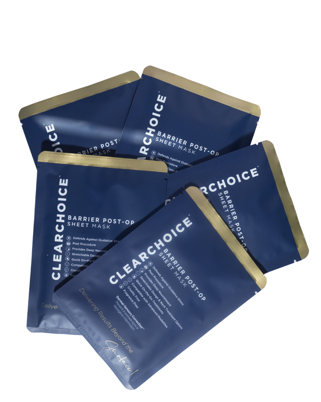 Clear Choice Barrier Post Op Masque - 5 Pack